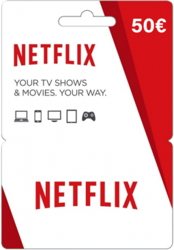 NETFLIX GIFT CARD 50 EUR - OFFICIAL WEBSITE - PC - MULTILANGUAGE - EU - Libelula Vesela - Jocuri video