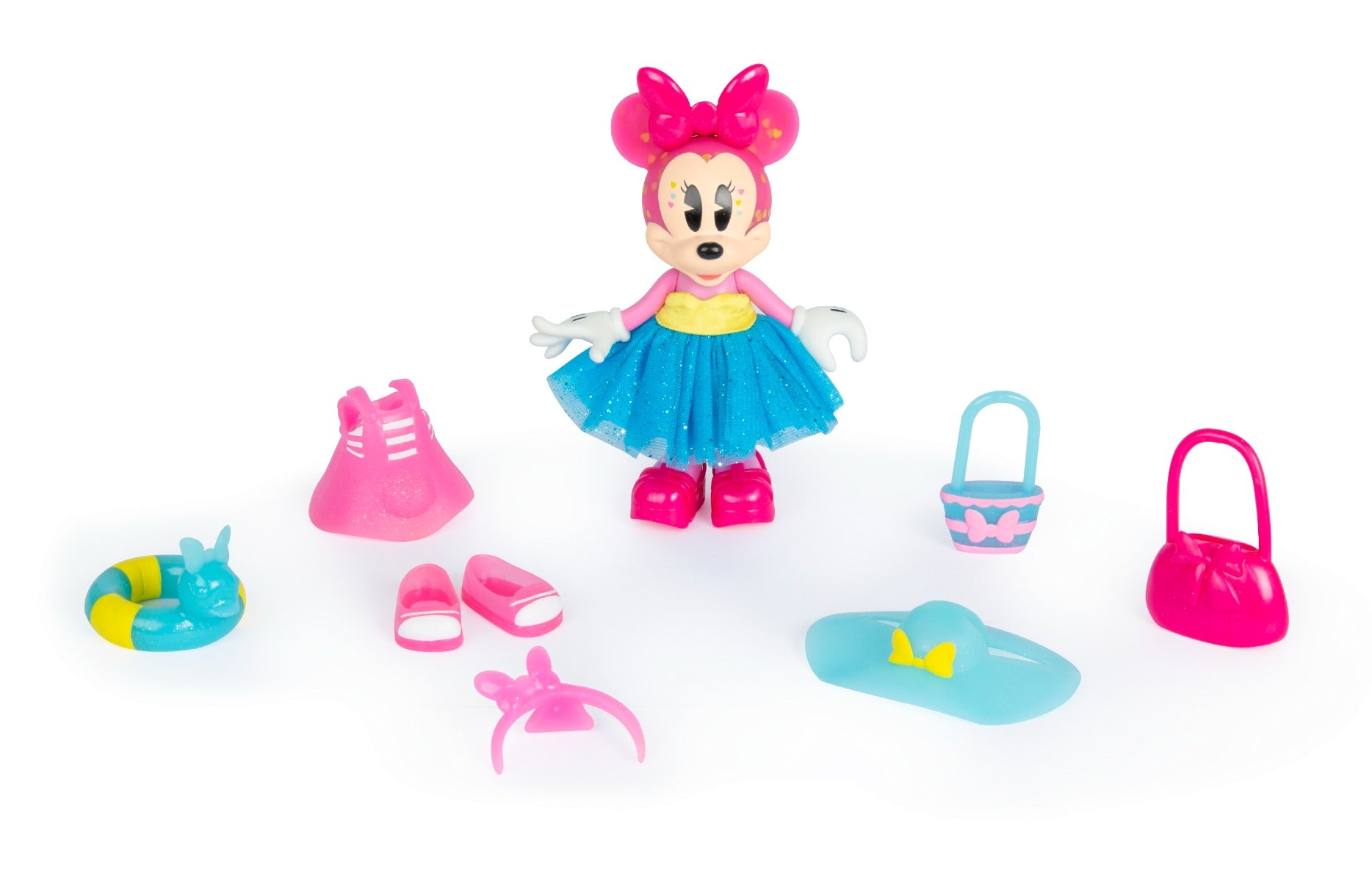 MINNIE PAPUSA CU ACCESORII FLUFFY - IMC TOYS (185944) - Libelula Vesela - Jucarii