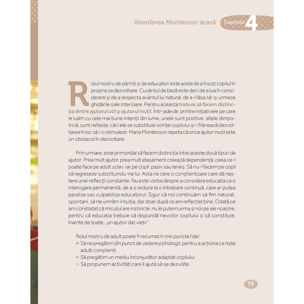 MONTESSORI DE LA NASTERE LA 3 ANI - DPH (978-606-683-443-8)