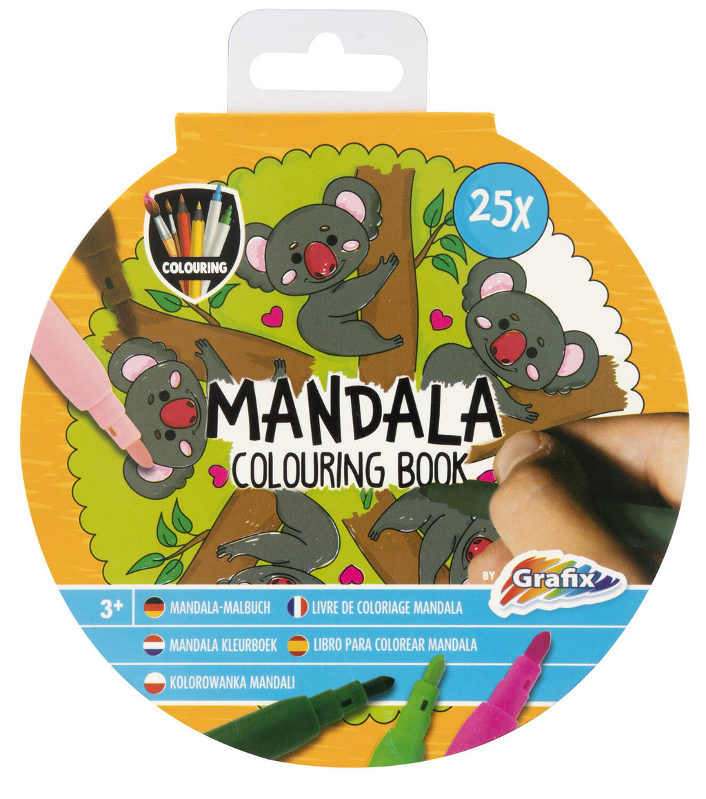 CARTE DE COLORAT - MANDALE (GALBEN) - GRAFIX (150080-1) - Libelula Vesela - Carti