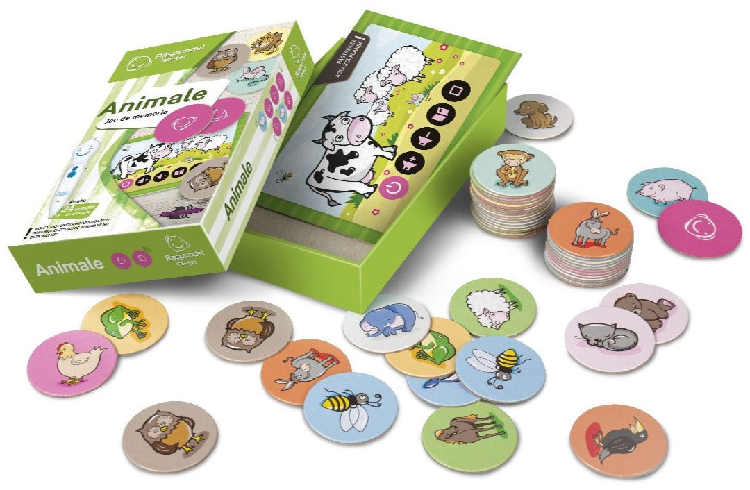 RASPUNDEL ISTETEL ANIMALE: JOC DE MEMORIE - ALBI (19580) - Libelula Vesela - Jucarii