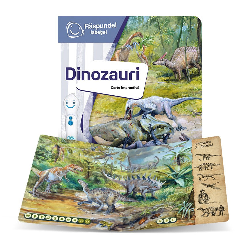 RASPUNDEL ISTETEL, CARTE DINOZAURI - ALBI (19587) - Libelula Vesela - Jucarii