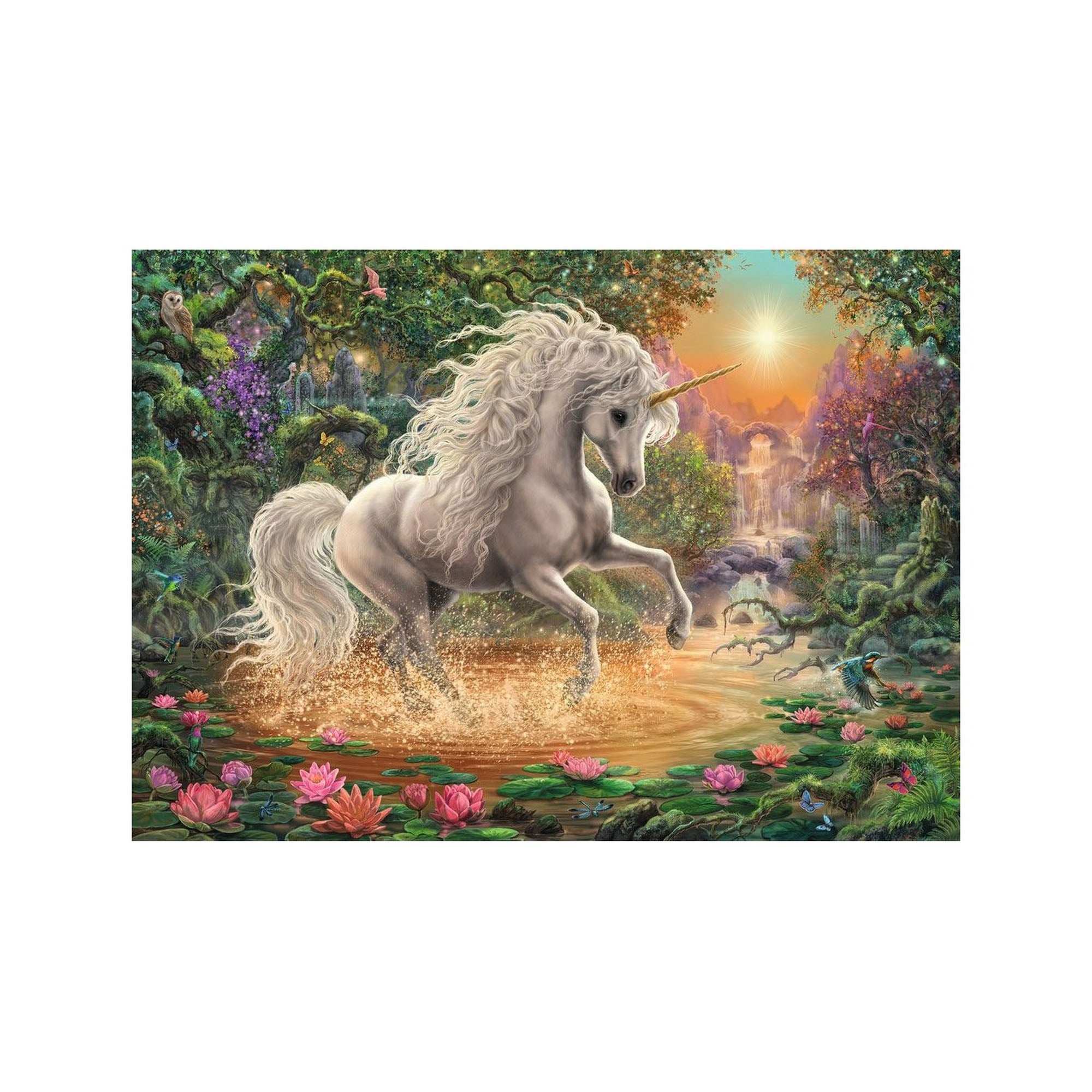 PUZZLE UNICORN MISTIC, 1000 PIESE - RAVENSBURGER (19793) - Libelula Vesela - Jucarii