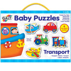 BABY PUZZLES: SET DE 6 PUZZLE-URI TRANSPORT (2 PIESE) (1003037) - Libelula Vesela - Jucarii