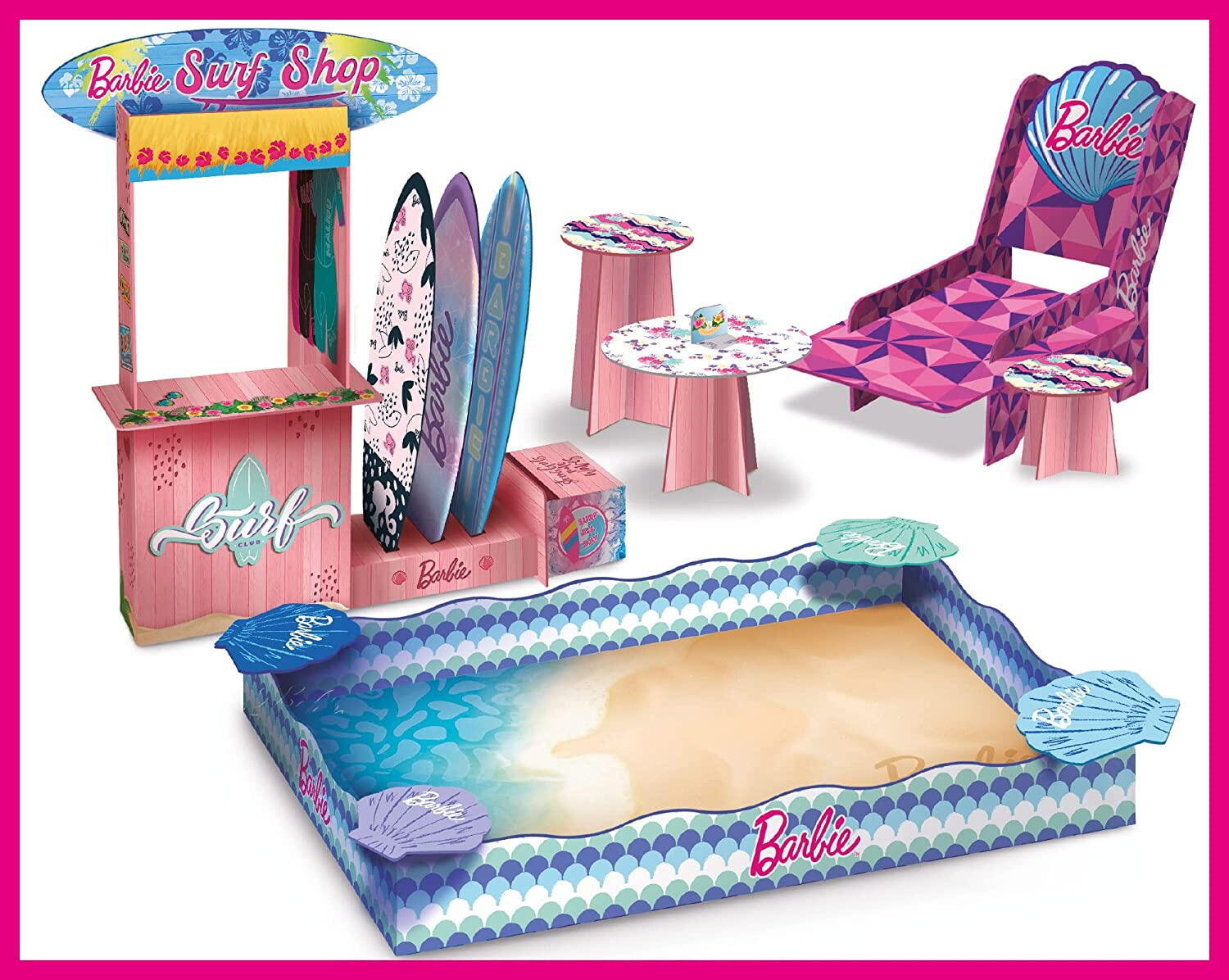 SET CREATIV - BARBIE LA PLAJA - LISCIANI (L91966) - Libelula Vesela - Jucarii