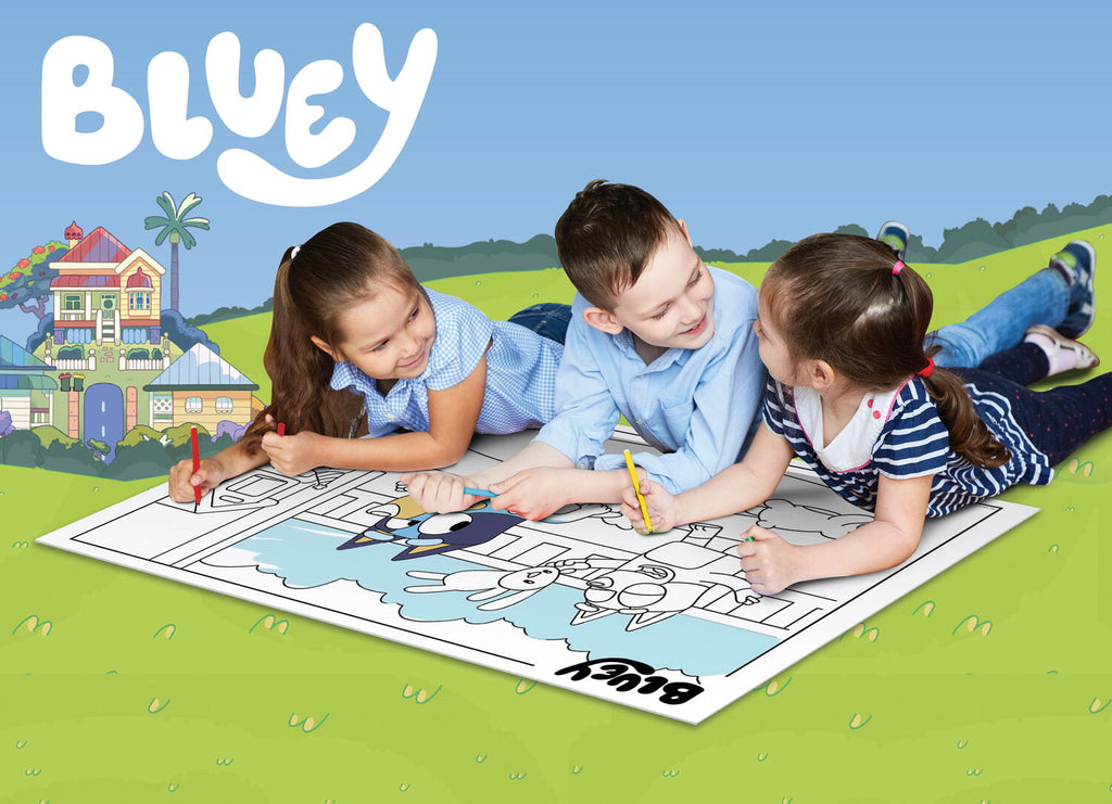 PUZZLE DE COLORAT MAXI - BLUEY (60 DE PIESE) - LISCIANI (L99573) - Libelula Vesela - Jucarii