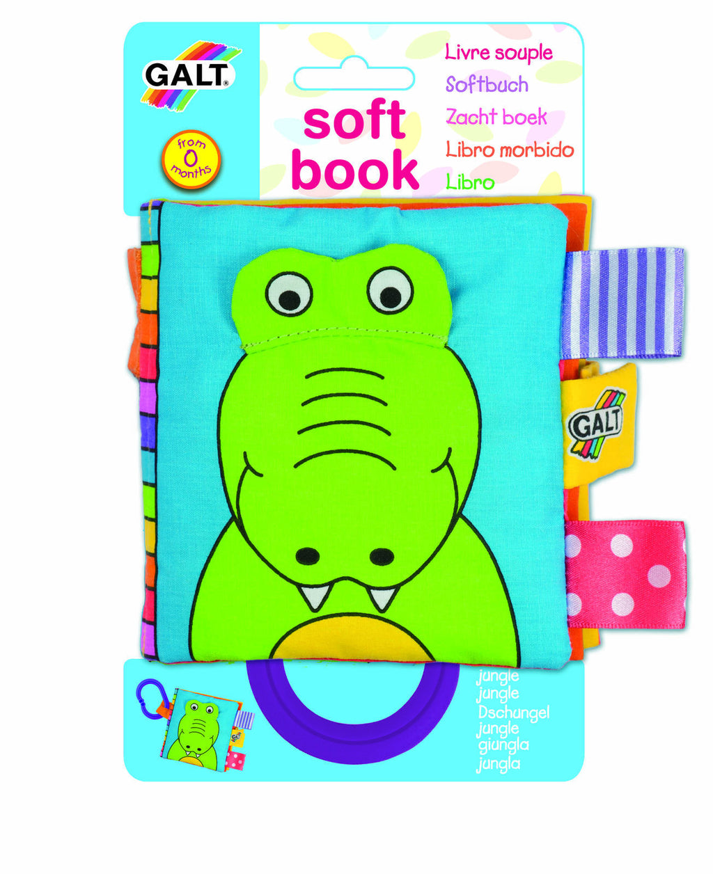 SOFT BOOK: CARTICICA MOALE JUNGLE (1003703) - Libelula Vesela - Jucarii