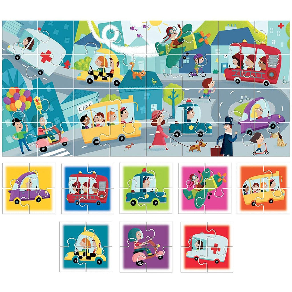 8+1 PUZZLE ORAS - HEADU (HE20508) - Libelula Vesela - Jucarii