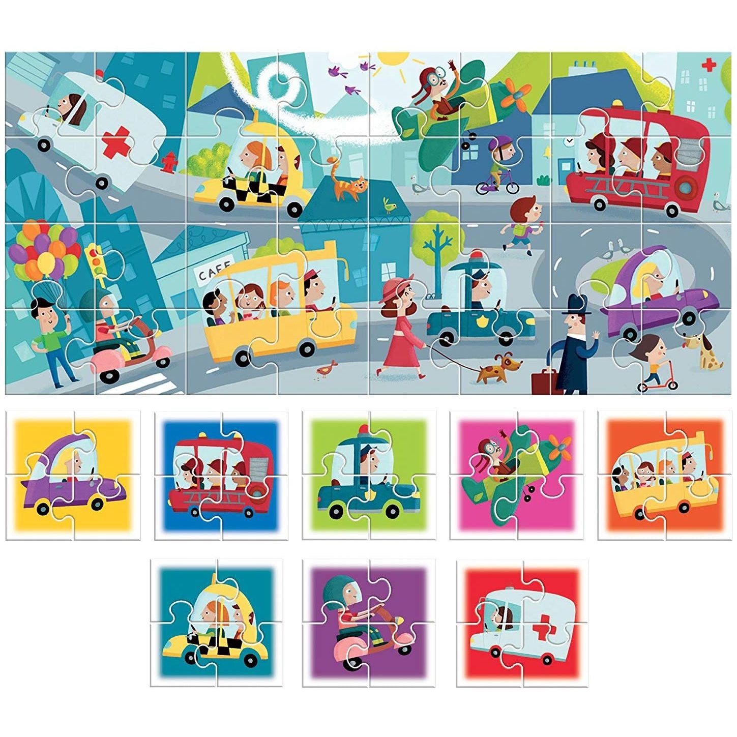 8+1 PUZZLE ORAS - HEADU (HE20508) - Libelula Vesela - Jucarii