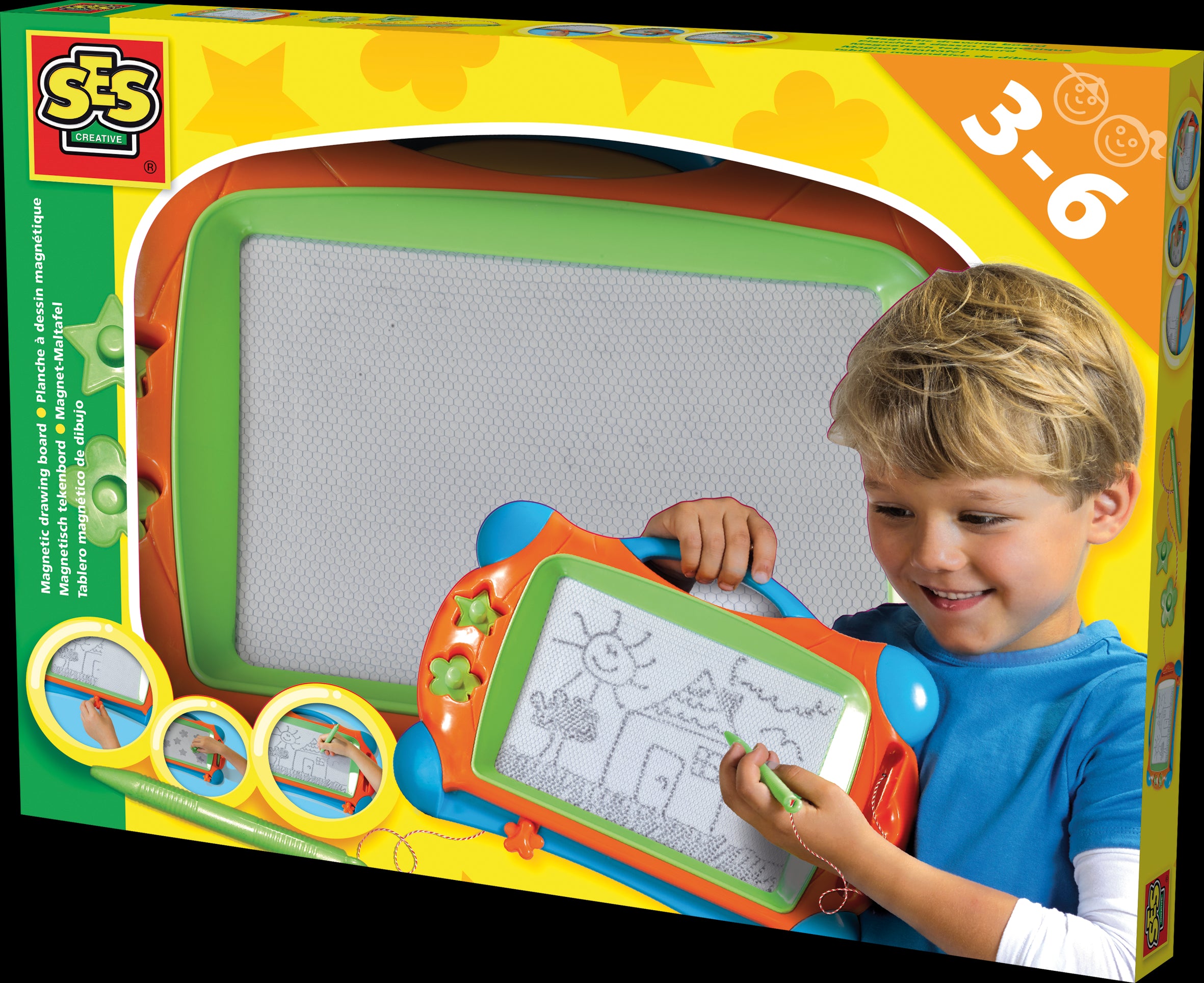 TABLA DE DESEN MAGNETICA - SES CREATIVE (S14646) - Libelula Vesela - Jucarii