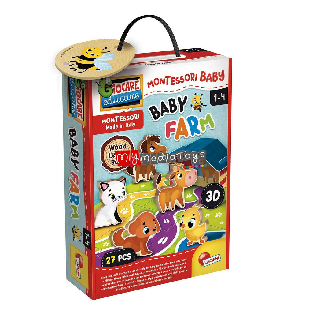 JOC MONTESSORI - DISTRACTIE CU ANIMALUTE - LISCIANI (L96886) - Libelula Vesela - Jucarii