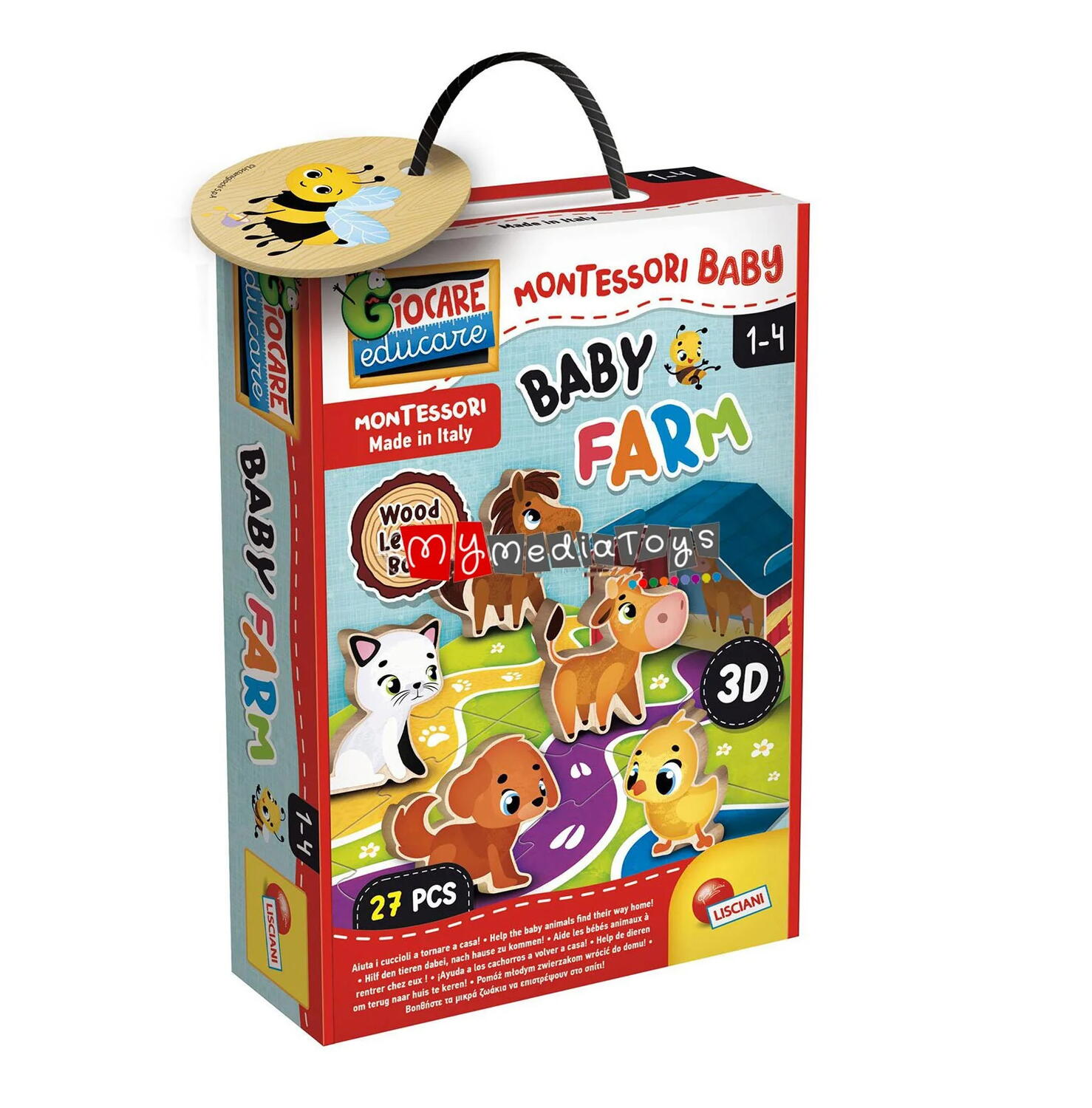 JOC MONTESSORI - DISTRACTIE CU ANIMALUTE - LISCIANI (L96886) - Libelula Vesela - Jucarii