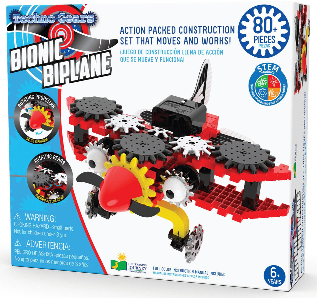 JOC DE CONSTRUCTIE - BIPLAN - THE LEARNING JOURNEY (TLJ210536) - Libelula Vesela - Jucarii