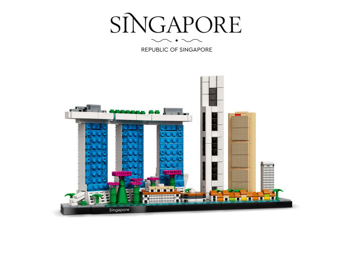 SINGAPORE - LEGO ARCHITECTURE - LEGO (21057) - Libelula Vesela - Jucarii