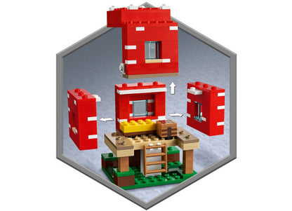 CASA CIUPERCA LEGO MINECRAFT - LEGO (21179) - Libelula Vesela - Jucarii