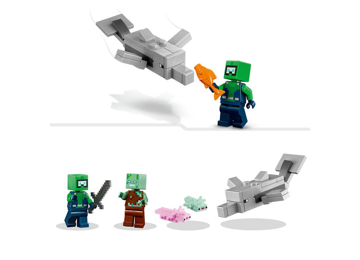 CASA AXOLOTL - LEGO MINECRAFT - LEGO (21247) - Libelula Vesela - Jucarii