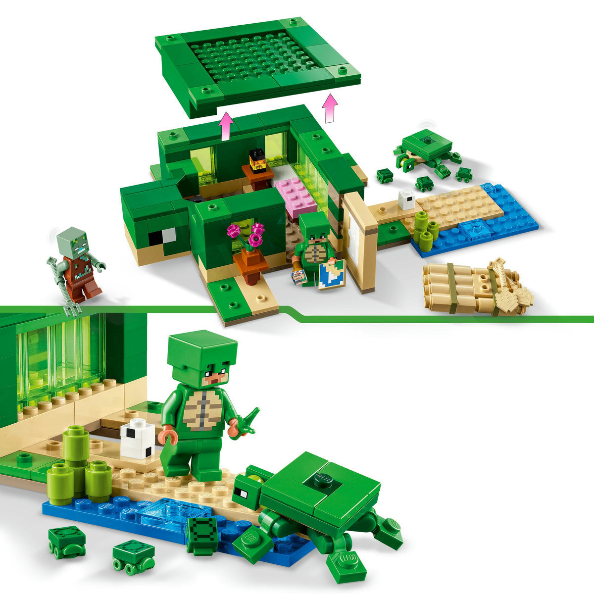 CASA DE PE PLAJA TESTOASELOR - LEGO MINECRAFT - LEGO (21254)