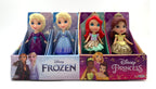 DISNEY PRINCESS - MINI PAPUSI PRINTESE DISNEY SI FROZEN, 8 CM - JAKKS PACIFIC (217584) - Libelula Vesela - Jucarii