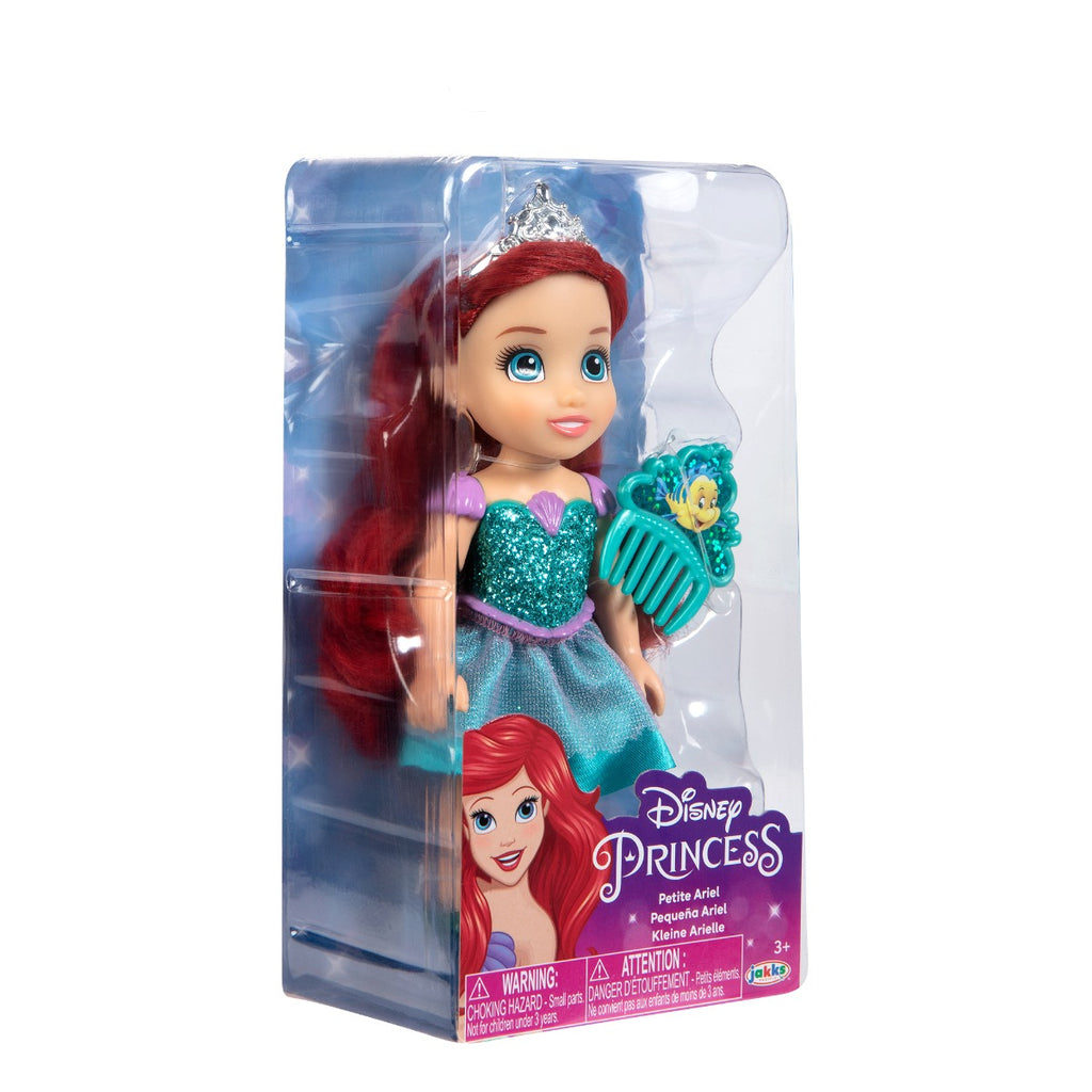 DISNEY PRINCESS - PAPUSA CU SCLIPICI SI PIEPTENE, 15 CM - JAKKS PACIFIC (218624)