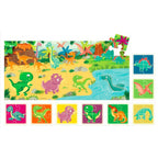 8+1 PUZZLE DINOZAURI - HEADU (HE22243) - Libelula Vesela - Jucarii