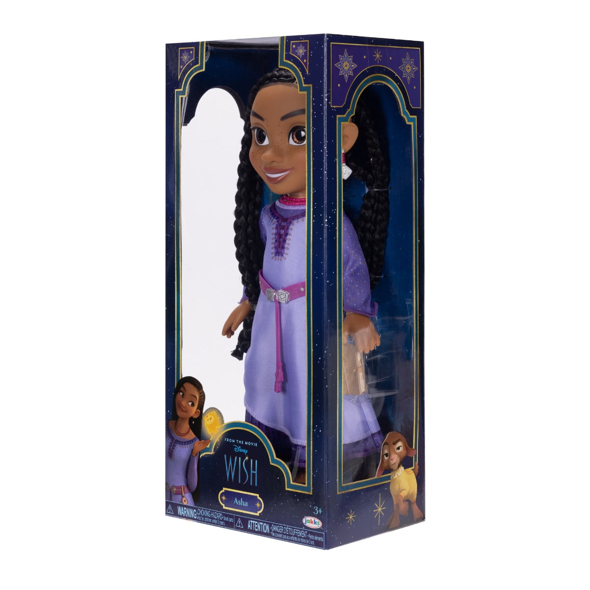 DISNEY WISH - PAPUSA AVENTURIERA ASHA, 38 CM - JAKKS PACIFIC (228424) - Libelula Vesela - Jucarii