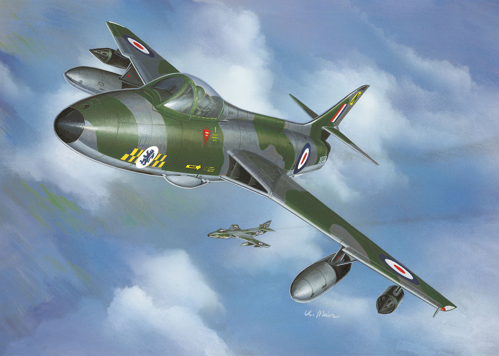 HAWKER HUNTER FGA.9 - REVELL (RV03833) - Libelula Vesela - Carti