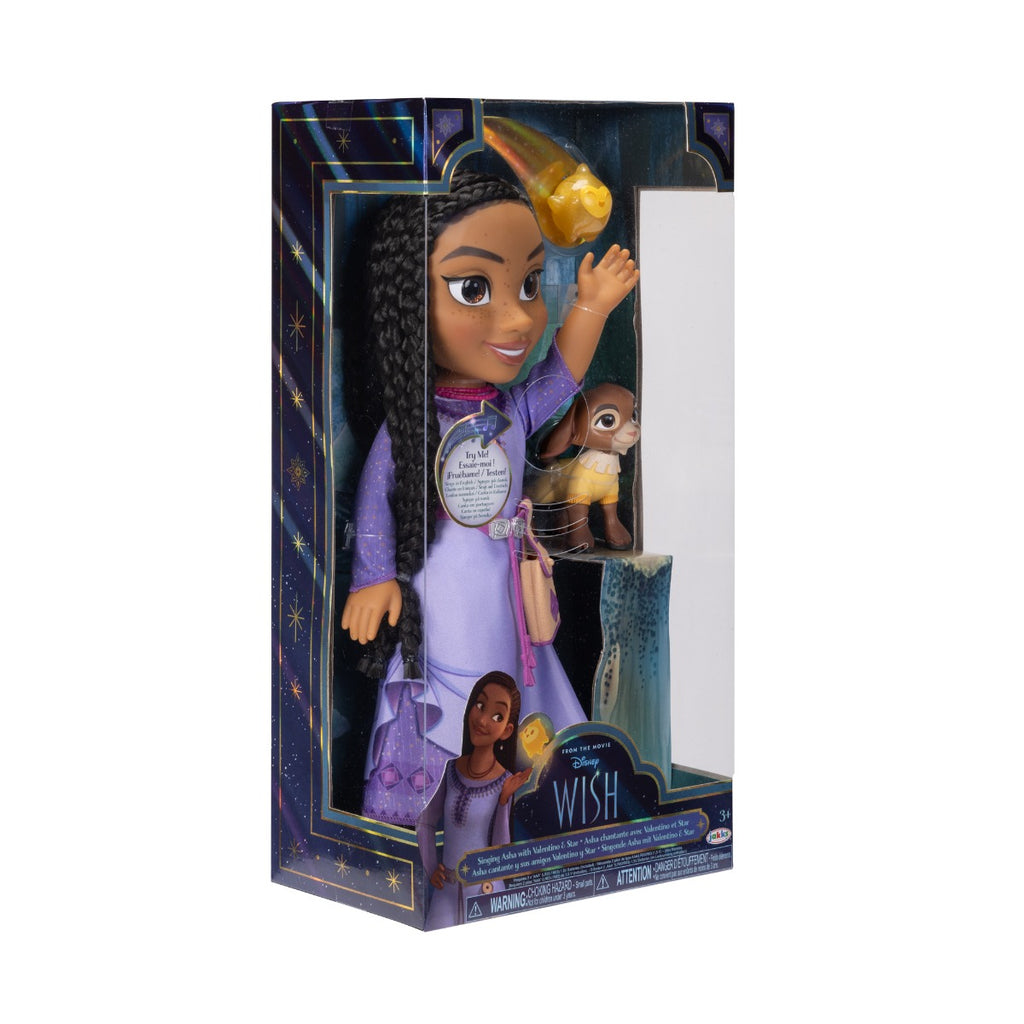 DISNEY WISH - PAPUSA INTERACTIVA CU ACCESORII, ASHA, 38 CM - JAKKS PACIFIC (229984) - Libelula Vesela - Jucarii