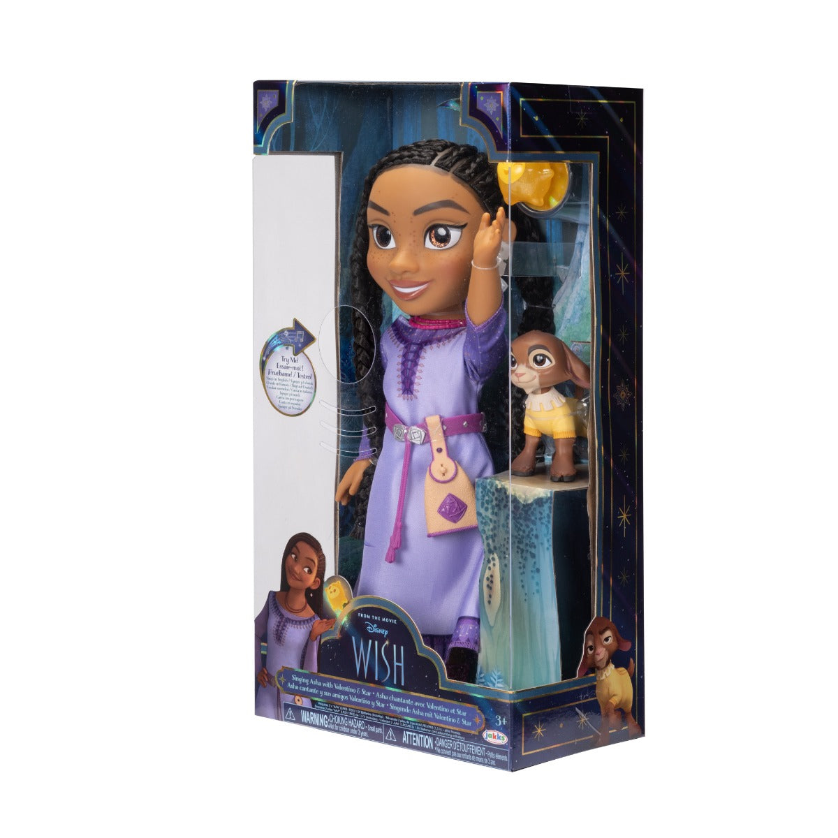 DISNEY WISH - PAPUSA INTERACTIVA CU ACCESORII, ASHA, 38 CM - JAKKS PACIFIC (229984) - Libelula Vesela - Jucarii