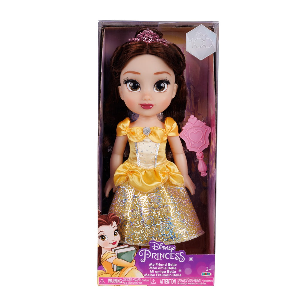 DISNEY PRINCESS - PAPUSA BELLE, 38CM, DISNEY 100 DRESSES - JAKKS PACIFIC (230134) - Libelula Vesela - Jucarii