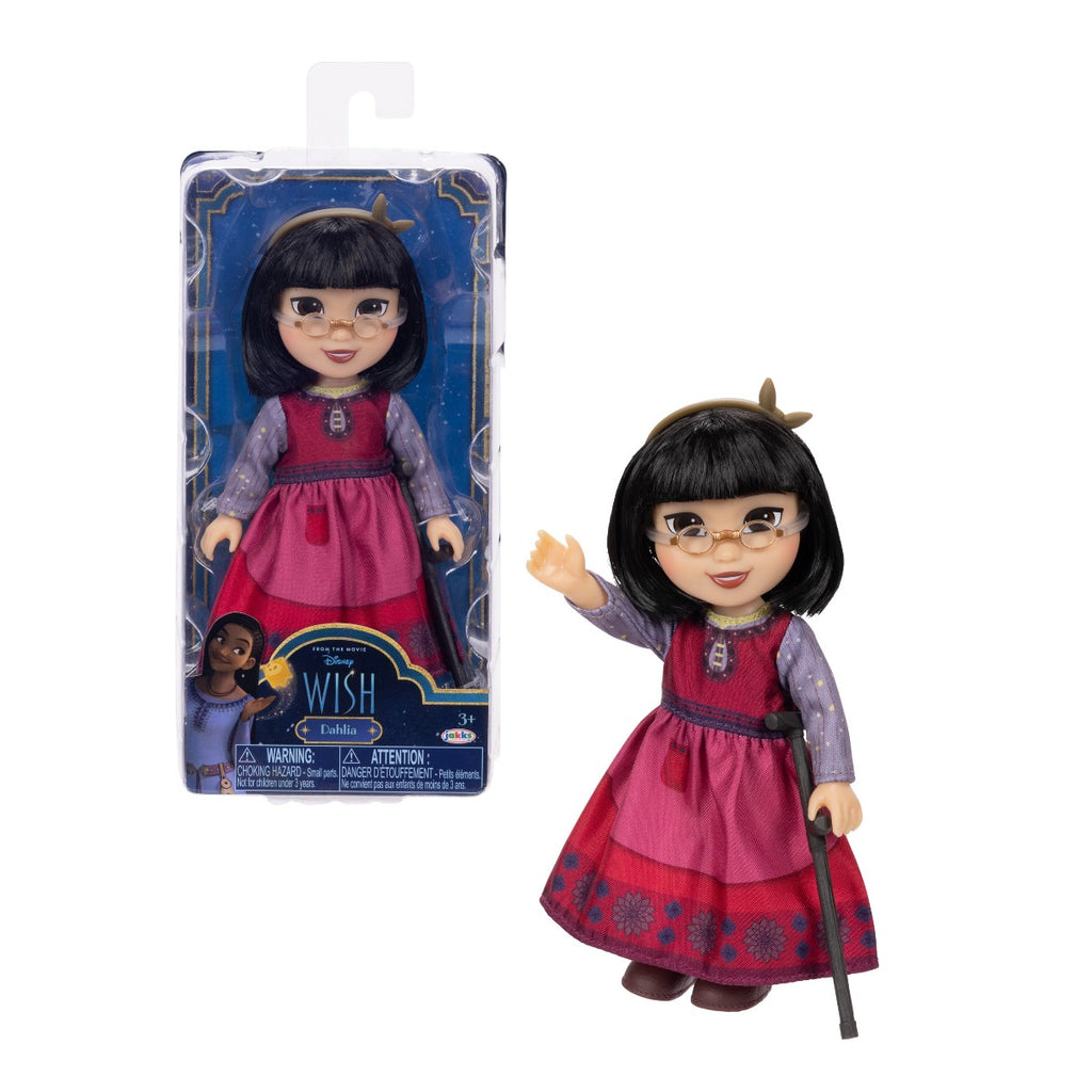 DISNEY WISH - PAPUSA MINI, DAHLIA, 15 CM - JAKKS PACIFIC (231444) - Libelula Vesela - Jucarii