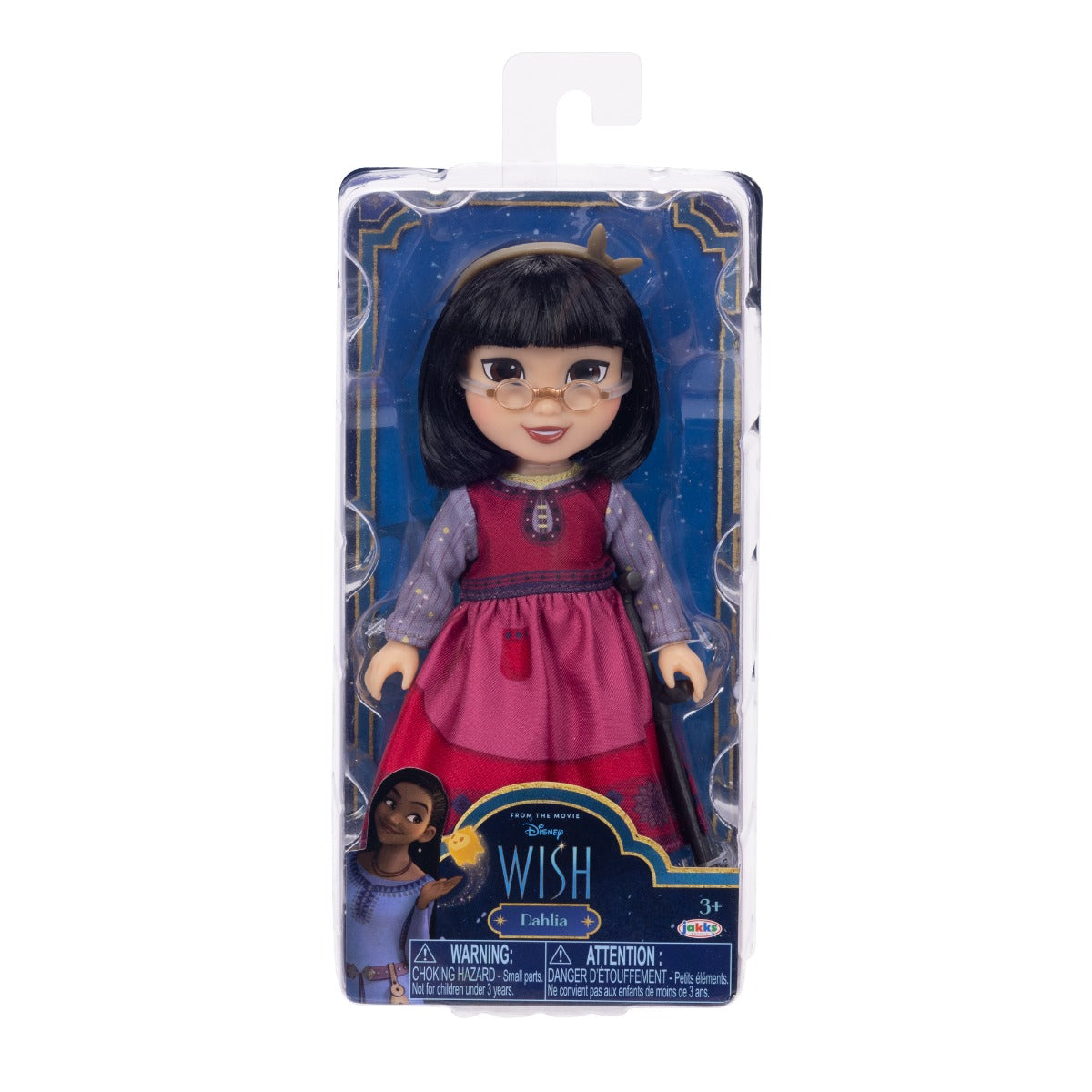 DISNEY WISH - PAPUSA MINI, DAHLIA, 15 CM - JAKKS PACIFIC (231444) - Libelula Vesela - Jucarii
