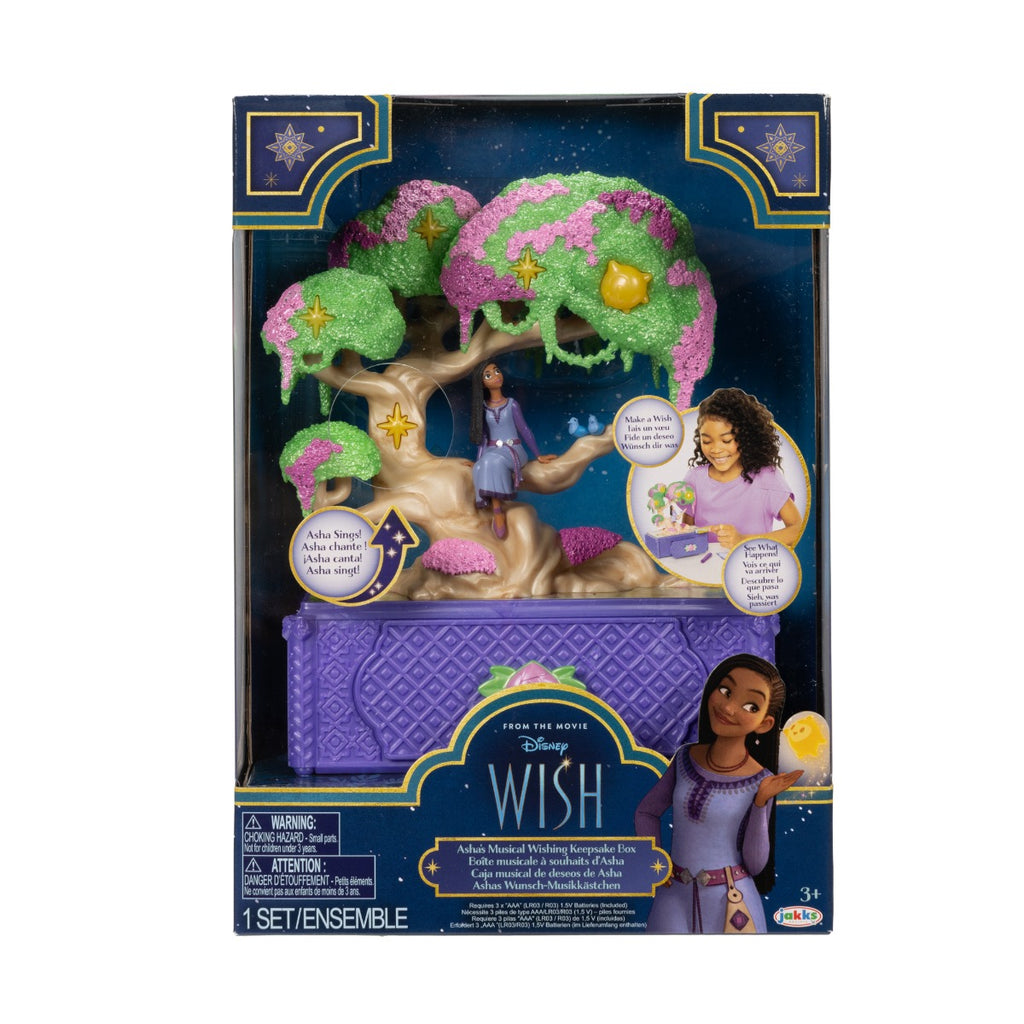 DISNEY WISH - COPACUL DORINTELOR, CUTIE DE BIJUTERII CU LUMINI SI SUNETE - JAKKS PACIFIC (231684) - Libelula Vesela - Jucarii