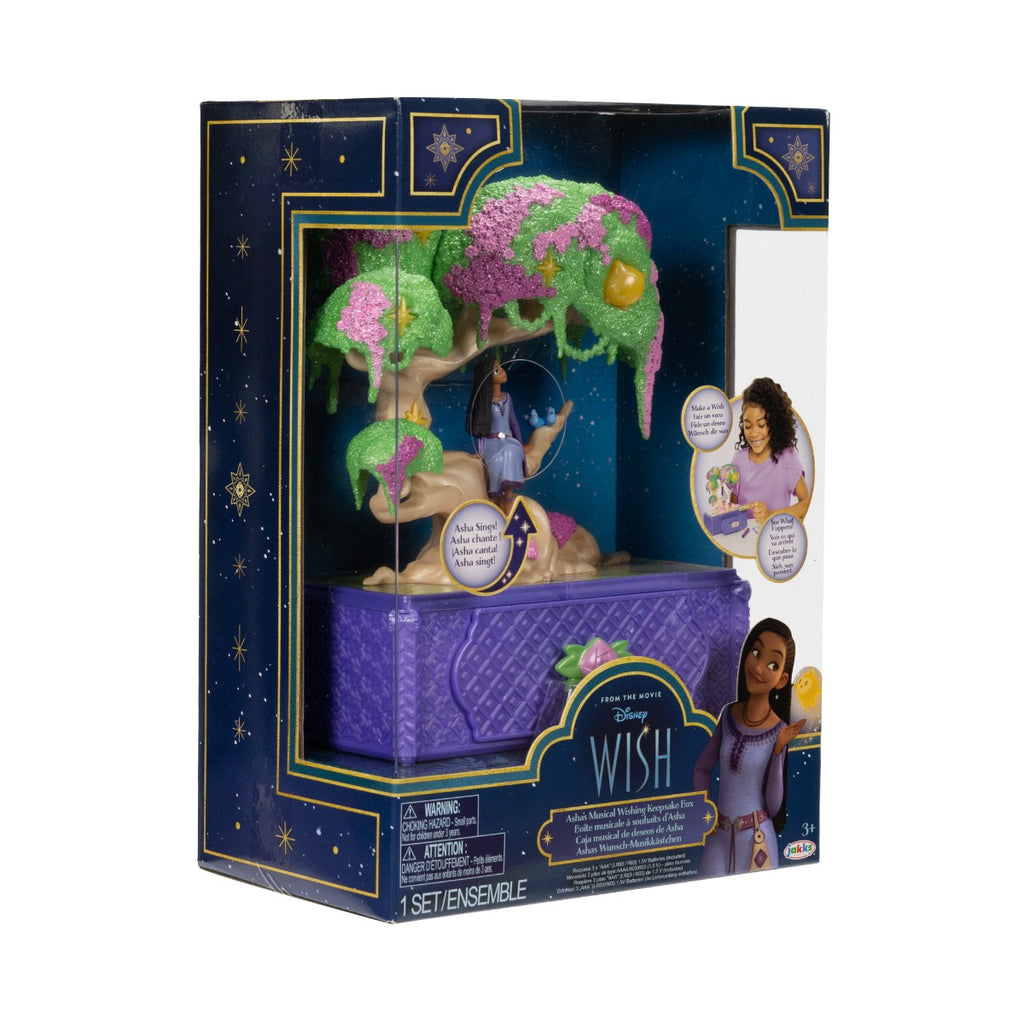 DISNEY WISH - WISH TREE, JEWELRY BOX WITH LIGHTS AND SOUNDS - JAKKS PACIFIC (231684)