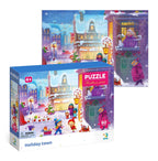 PUZZLE - ORASUL PREGATIT DE CRACIUN (60 PIESE) - DODO (DO300576) - Libelula Vesela - Jucarii