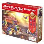 SET DE CONSTRUCTIE MAGNETIC - 66 PIESE - MAGPLAYER (MPA-66) - Libelula Vesela - Jucarii