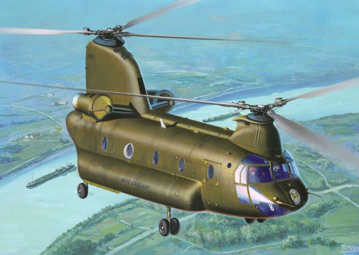 MODEL SET CH-47D CHINOOK - REVELL (RV63825) - Libelula Vesela - Carti