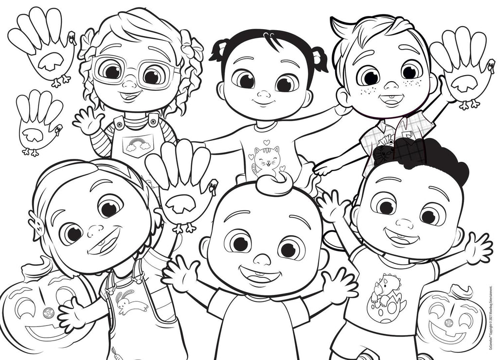 PUZZLE DE COLORAT MAXI - COCOMELON SI PRIETENII (60 PIESE) - LISCIANI (L91089) - Libelula Vesela - Jucarii