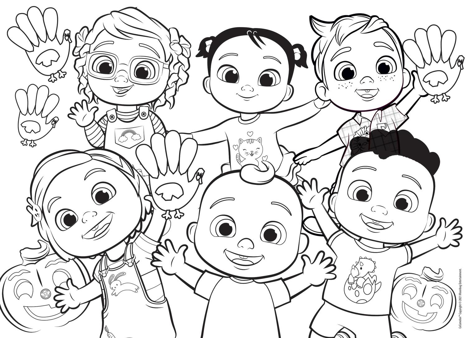 PUZZLE DE COLORAT MAXI - COCOMELON SI PRIETENII (60 PIESE) - LISCIANI (L91089) - Libelula Vesela - Jucarii