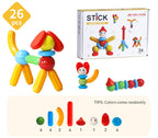 SET DE CONSTRUCTIE MAGNETIC - STICK (26 PIESE) - MAGPLAYER (MPO-26) - Libelula Vesela - Jucarii