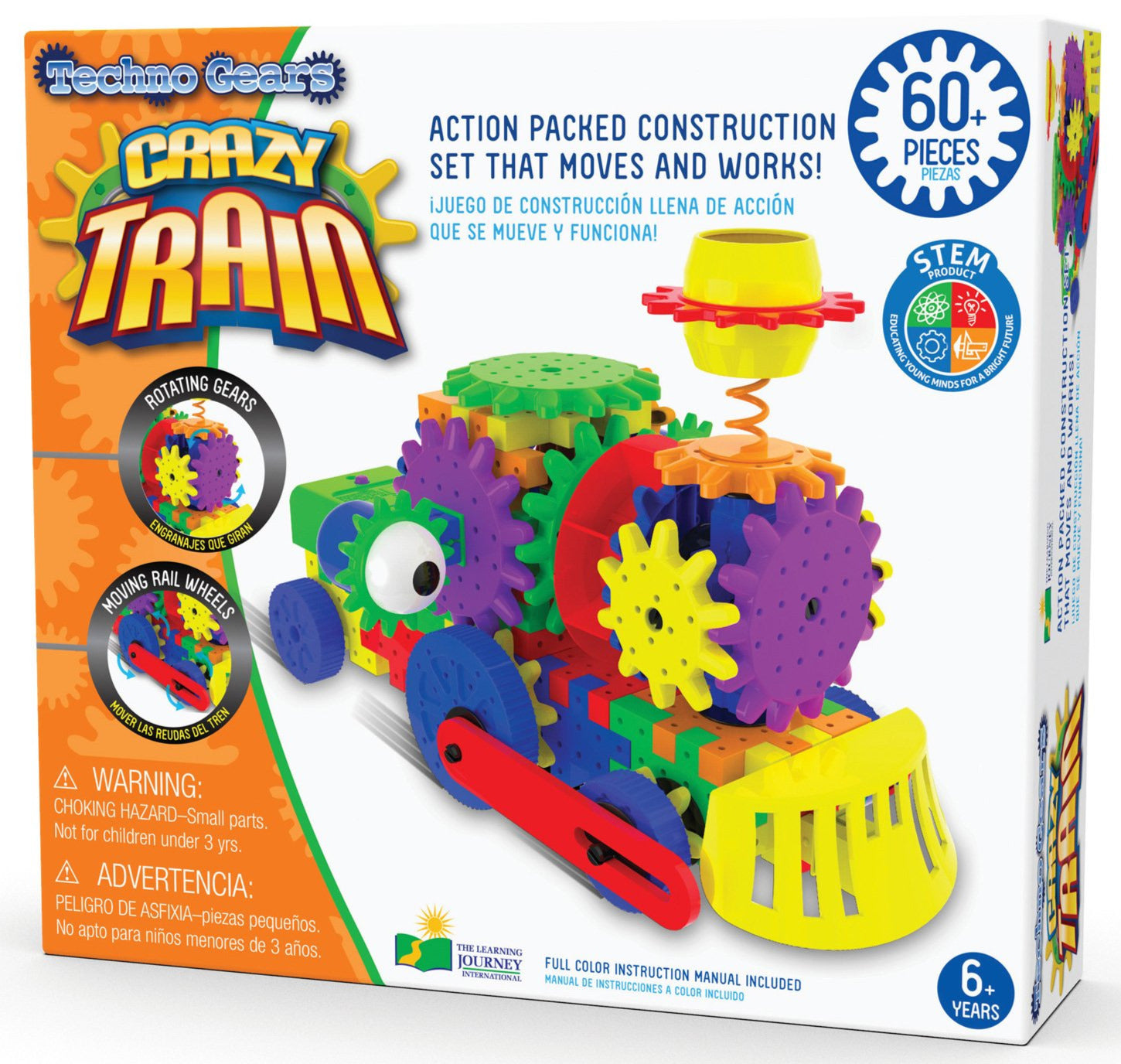 JOC DE CONSTRUCTIE - TREN - THE LEARNING JOURNEY (TLJ270059) - Libelula Vesela - Jucarii