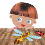 MONTESSORI CONSTRUIESTE O INSECTA - HEADU (HE27040) - Libelula Vesela - Jucarii