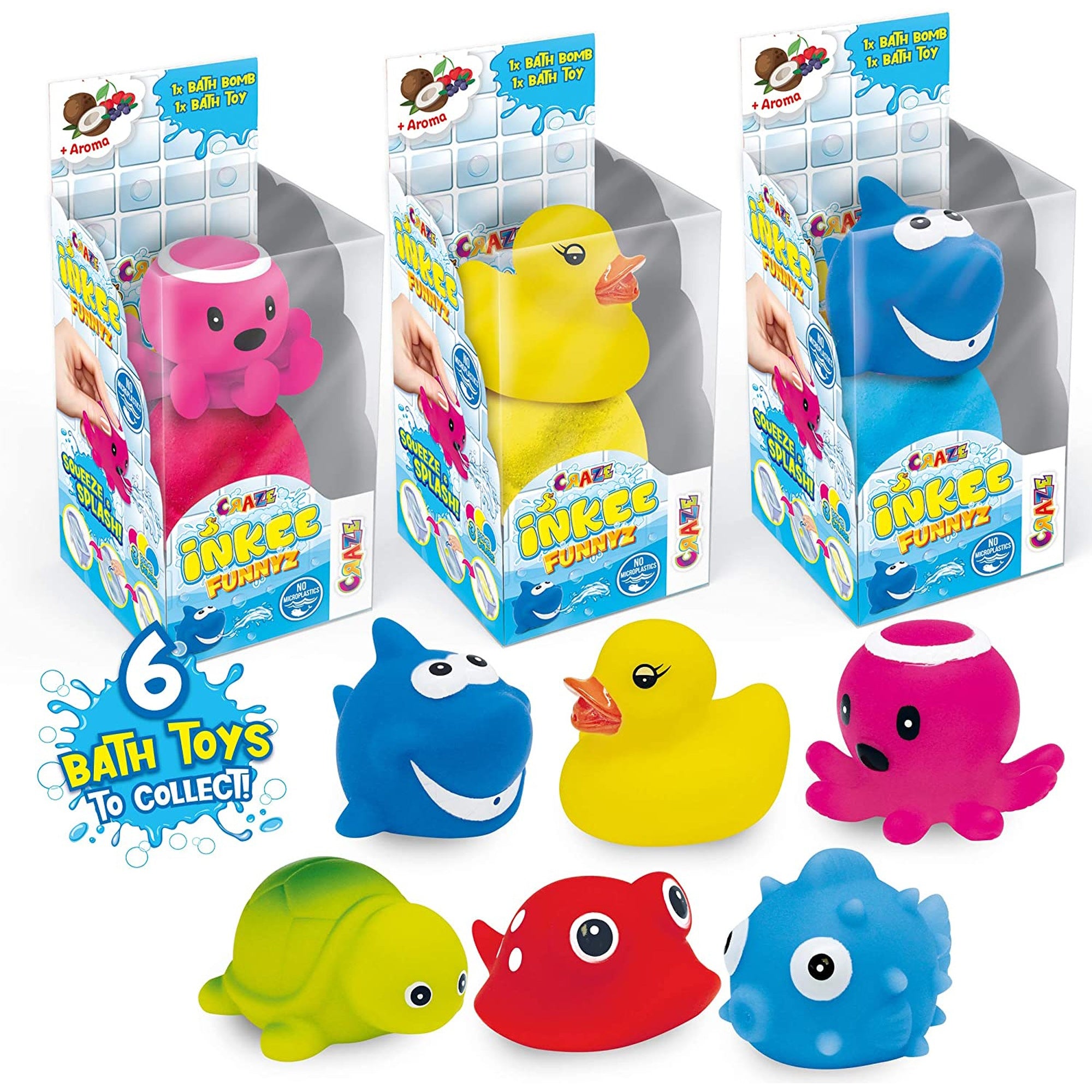 FORME EFERVESCENTE INKEE + JUCARIE DE BAIE - DIVERSE MODELE - CRAZE (CRZ28568) - Libelula Vesela - Jucarii