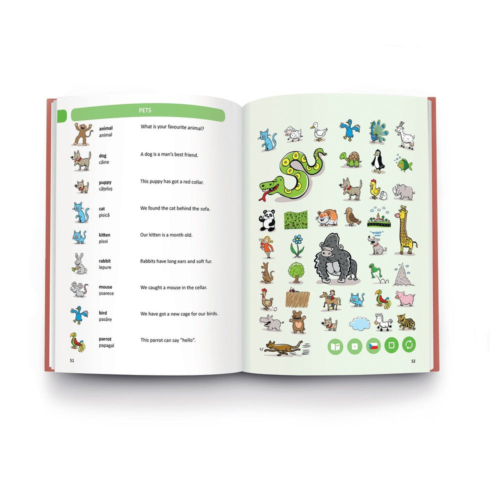 RASPUNDEL ISTETEL - CARTE DICTIONAR INTERACTIV ENGLEZ-ROMAN - ALBI (28733) - Libelula Vesela - Jucarii