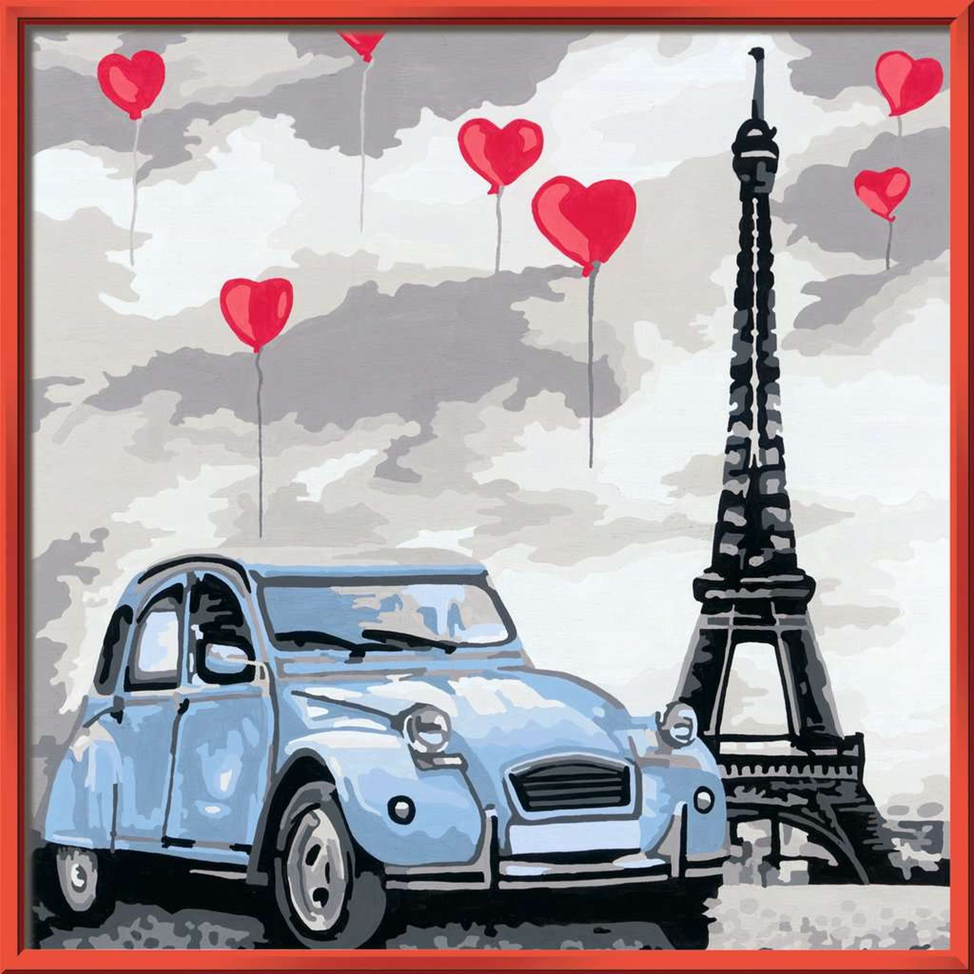 PICTURA PE NUMERE - PARIS - RAVENSBURGER (RVSPBN28996) - Libelula Vesela - Jucarii