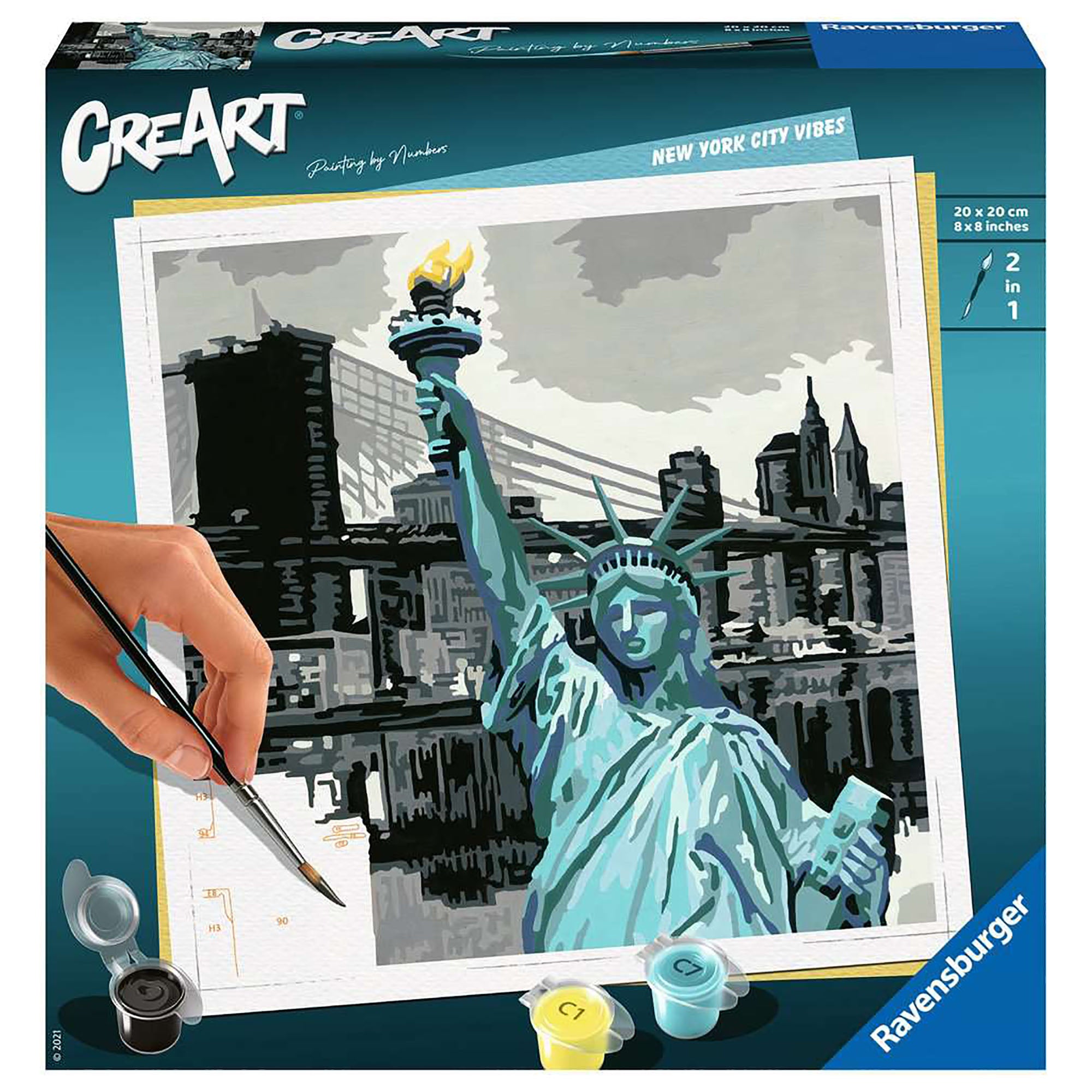 PICTURA PE NUMERE - NEW YORK - RAVENSBURGER (RVSPBN28998) - Libelula Vesela - Jucarii