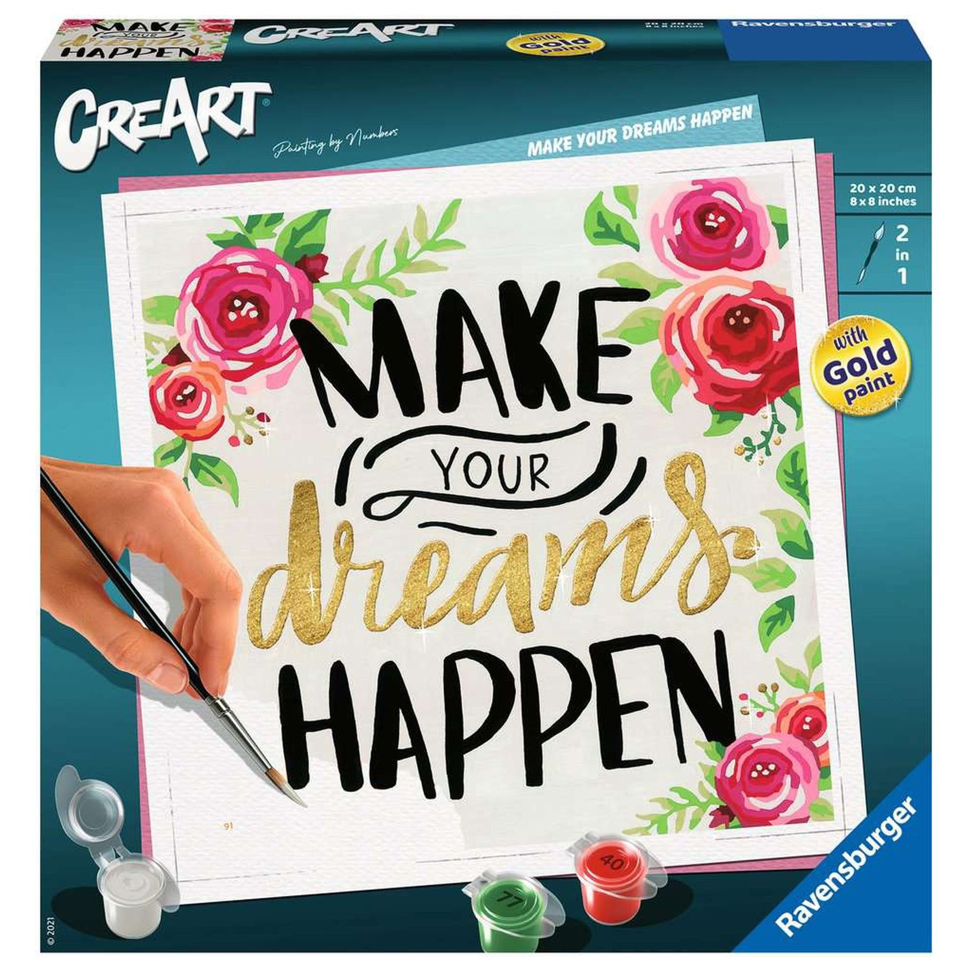 PICTURA PE NUMERE - MAKE YOUR DREAMS HAPPEN - RAVENSBURGER (RVSPBN29028) - Libelula Vesela - Jucarii