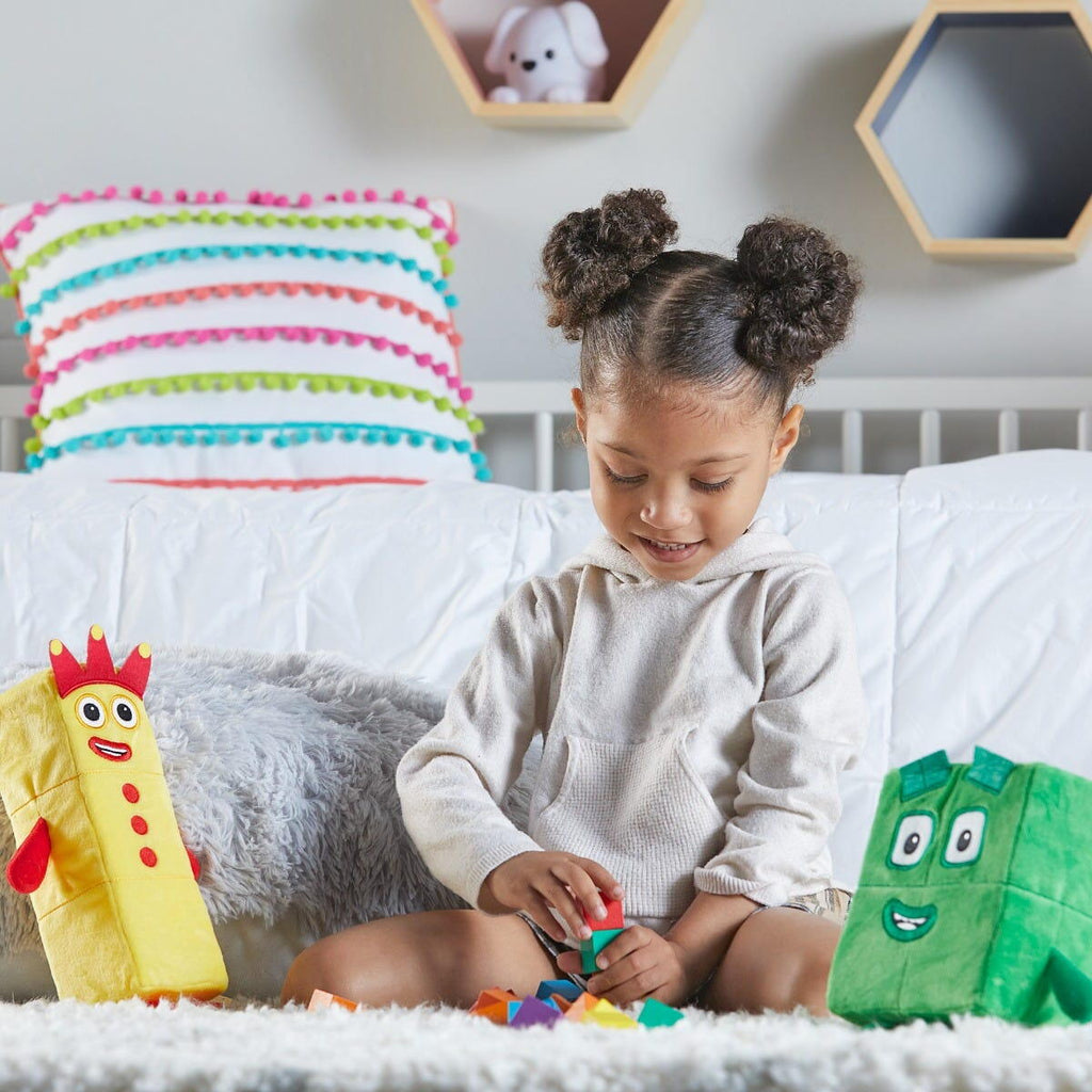 SET MASCOTE DIN PLUS NUMBERBLOCKS - TREI & PATRU - HAND2MIND (HM94555-UK) - Libelula Vesela - Jucarii