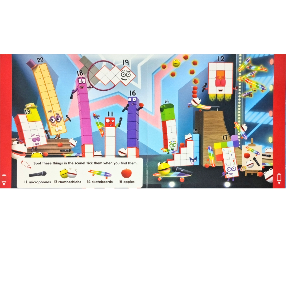 CARTICICA SCRIU SI STERG -  NUMBERBLOCKS 11-20 - NUMBERBLOCKS (9781802630244) - Libelula Vesela - Carti