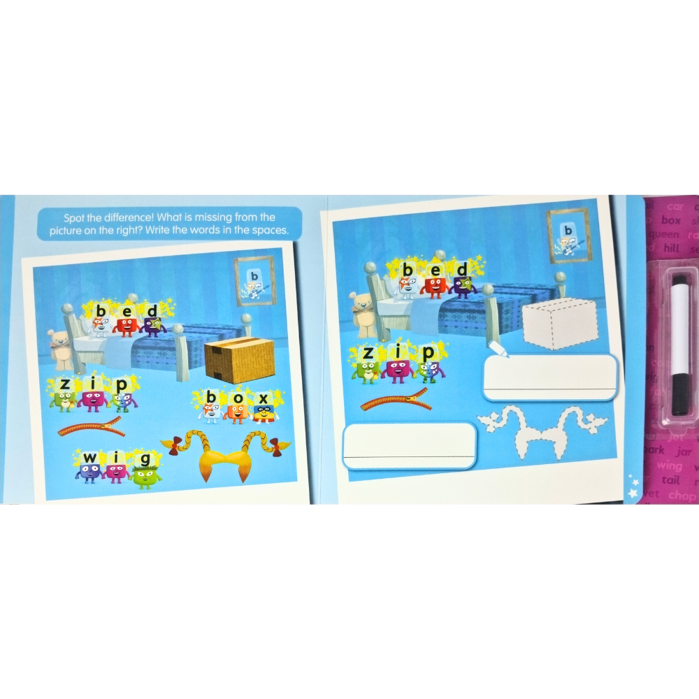 CARTICICA SCRIU SI STERG  ALPHABLOCKS - CUVINTE MAGICE - ALPHABLOCKS (9781802630268) - Libelula Vesela - Carti