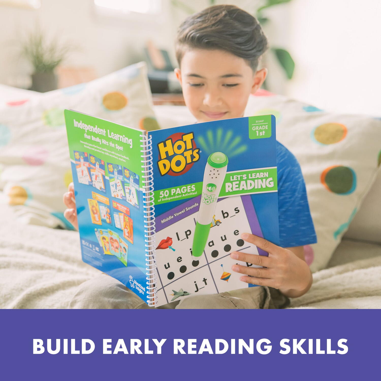 SET HOT DOTS®  - INVAT SA CITESC IN LB.ENGLEZA - EDUCATIONAL INSIGHTS (EI-2447) - Libelula Vesela - Jucarii